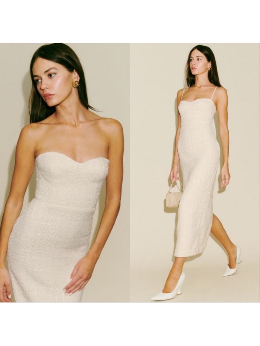 NEW REFORMATION Lakia Midi Dress